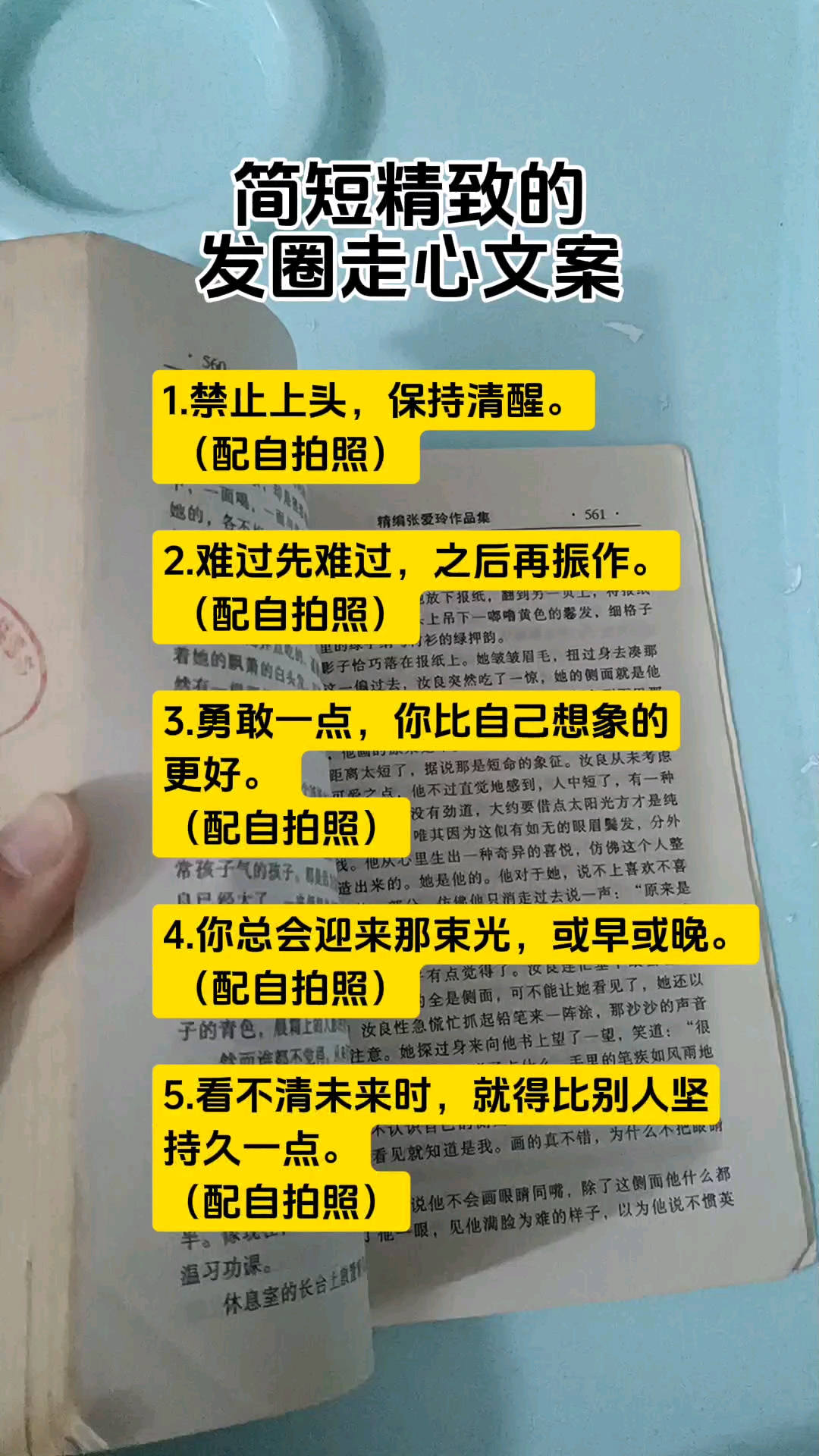 简短精致的发圈走心文案