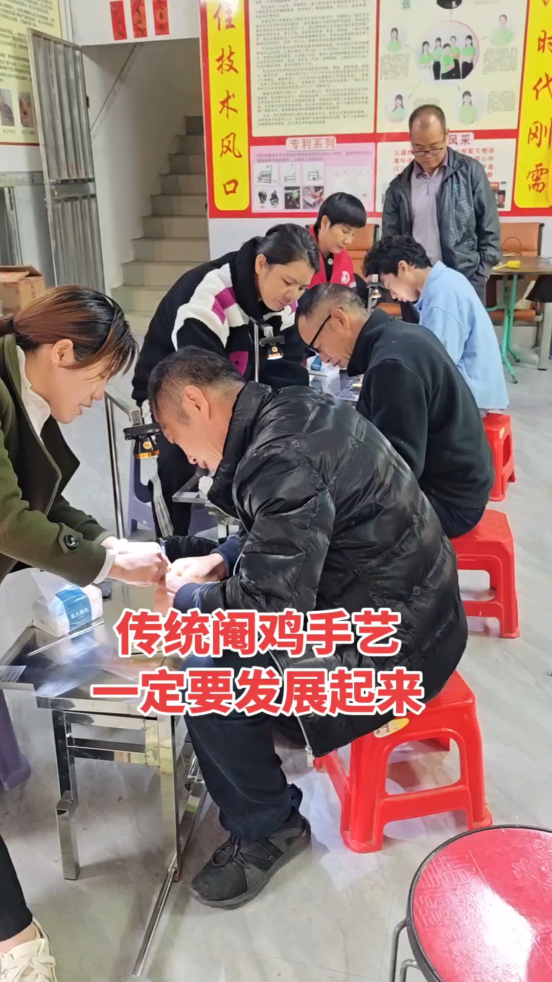 民间手艺阉鸡