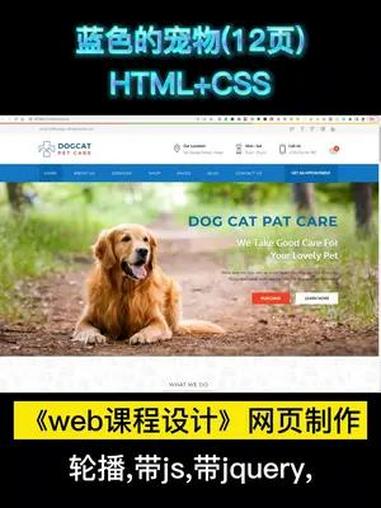 Web前端开发技术课程大作业|HTML+CSS+JS 页 数:12页 布 局:div+cs