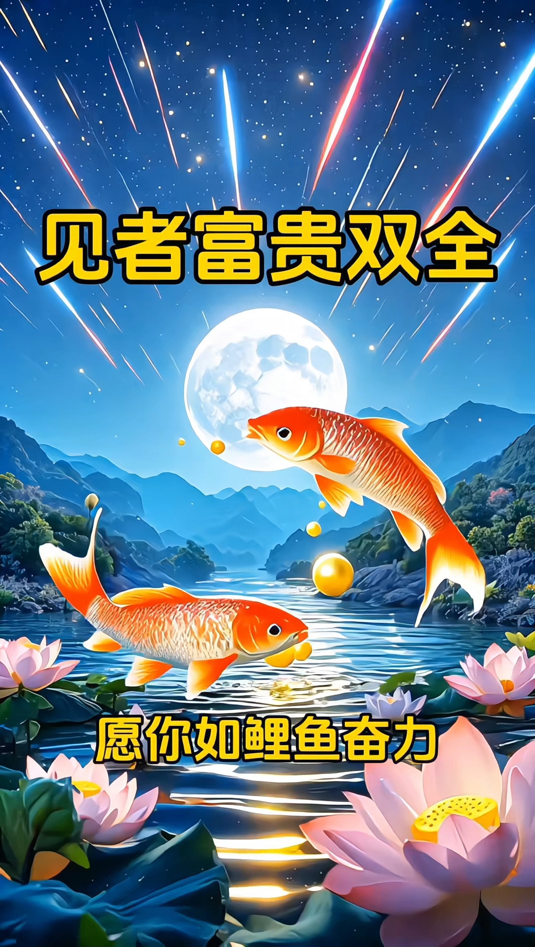 愿你像鲤鱼奋力跃龙门