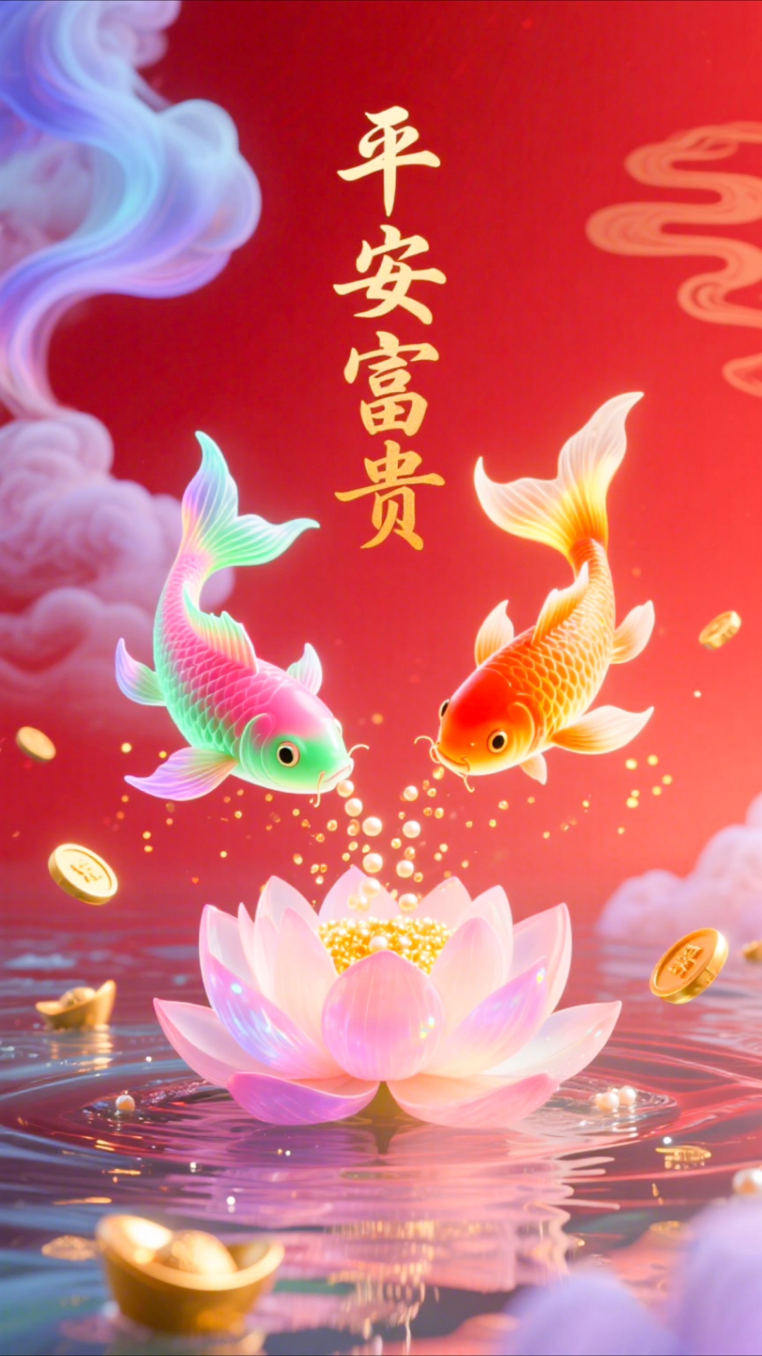 黄金满屋,平安是福,愿你财富不断,平安永驻。