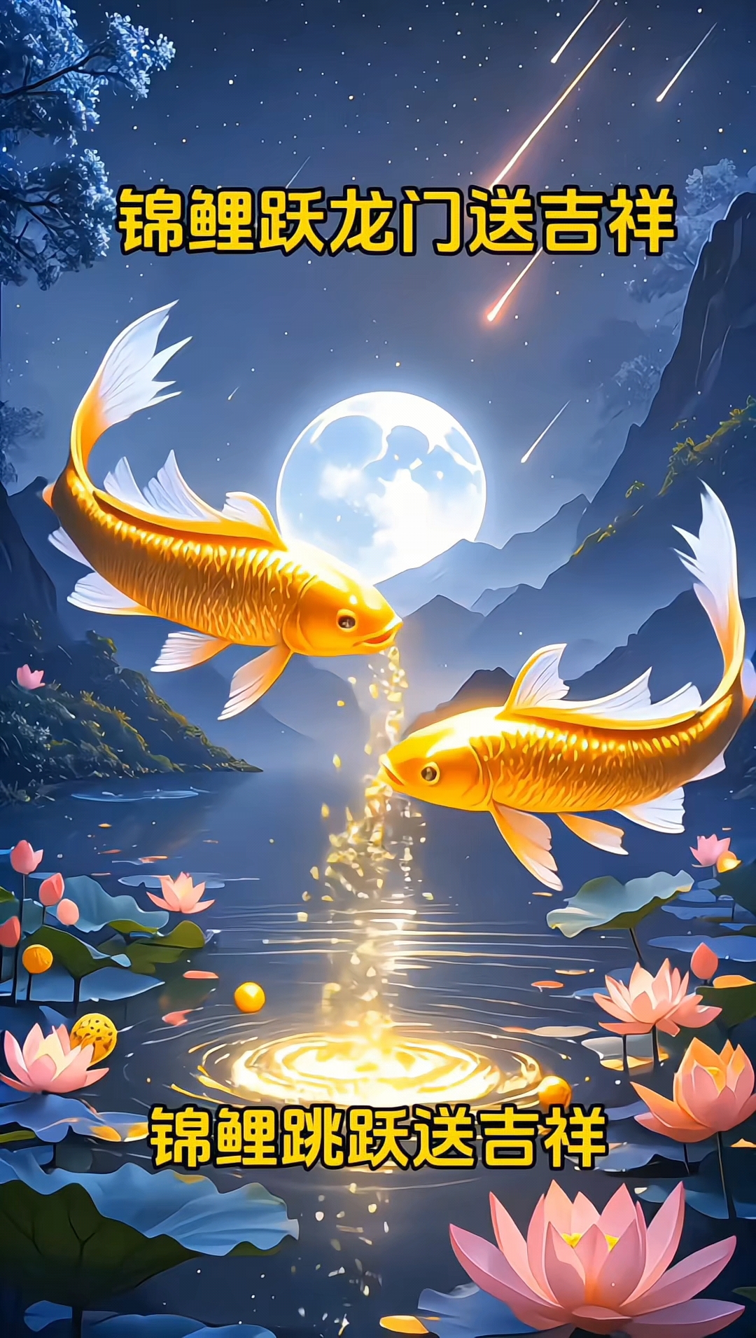 锦鲤送吉祥,我要接住了。