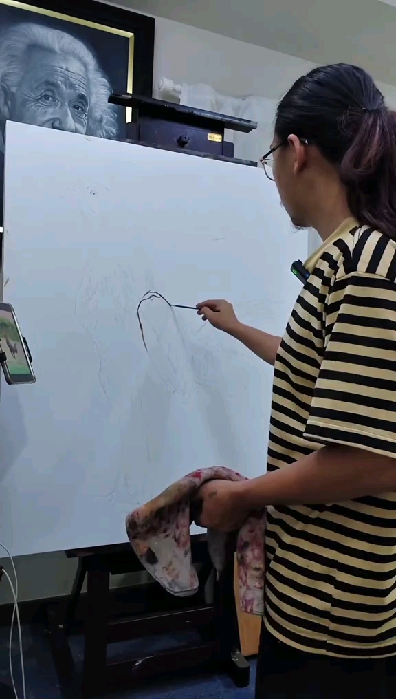 艺术家笔下超写实的公鸡油画