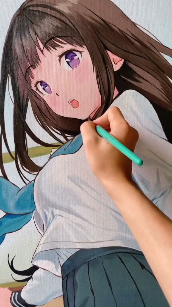 如何画漫画人物油画