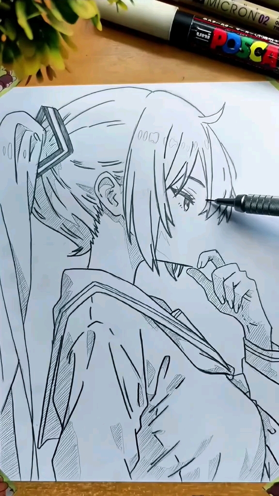 如何画动漫人物脸部