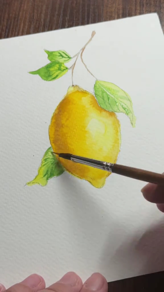 水彩柠檬绘画教程