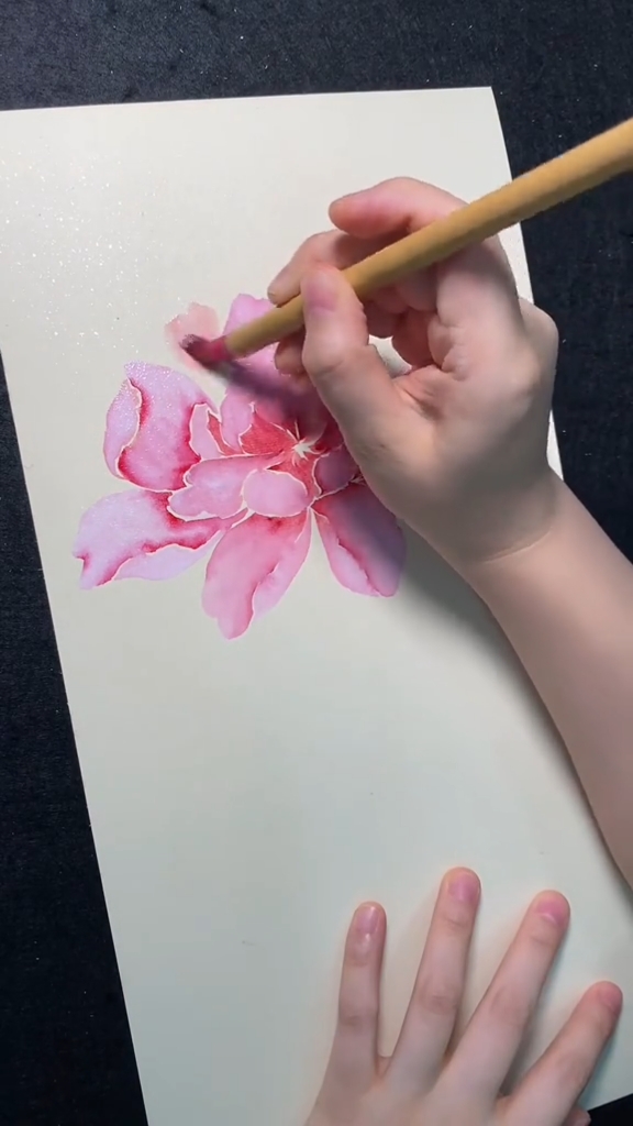 国画牡丹绘画教程