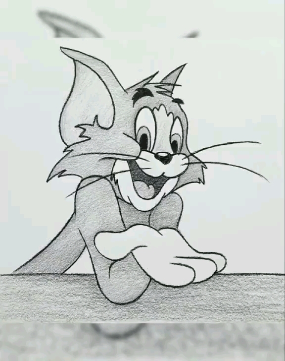 如何画可爱的汤姆猫