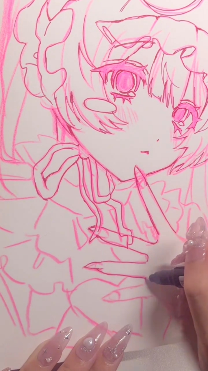 手绘动漫人物画