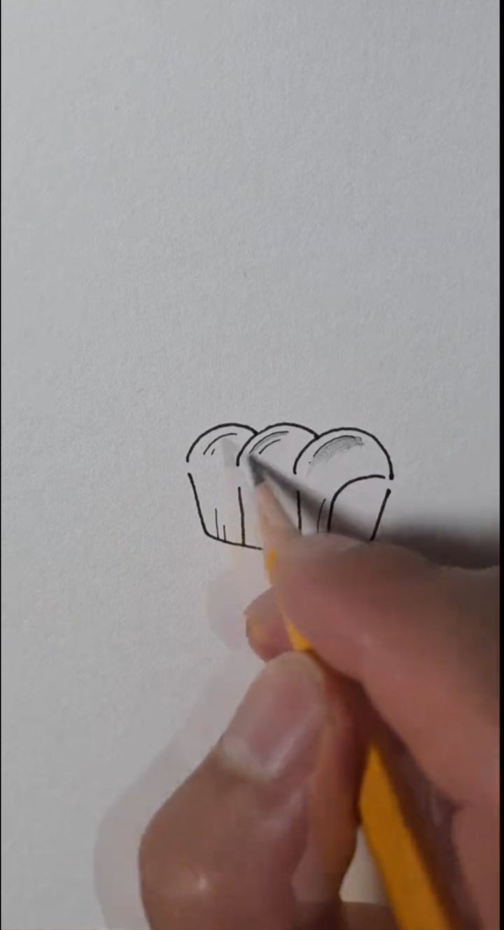 如何画面包简笔画