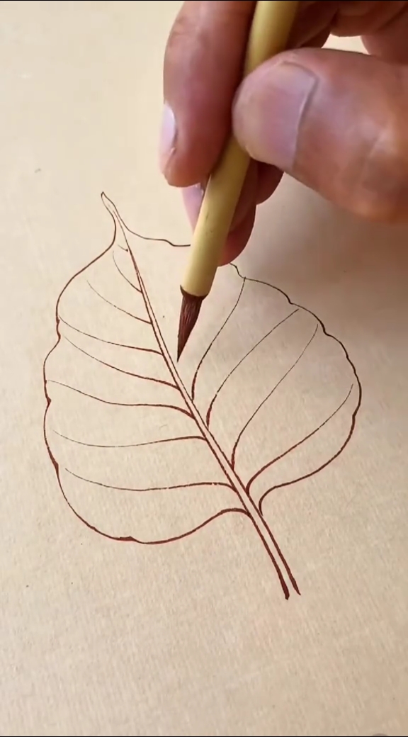 如何画树叶