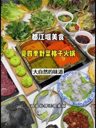 觅四季野菜格子火锅 都江堰觅四季野菜格子火锅,大自然的味道,既美丽又美味