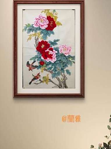 七夕情人节|幸福很简单,一个温暖的怀抱,陪你一年又一年 明天就是七夕了 国画艺术 工笔画牡