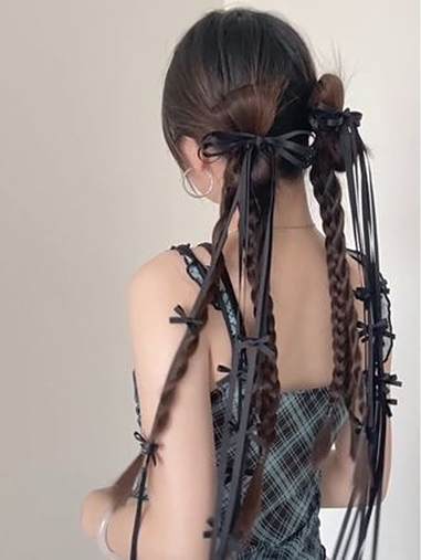 又学会一个甜酷芭蕾风蝴蝶结双马尾 简单好看编发教学 发型教程 双蝴蝶结教程 双马尾少女 芭