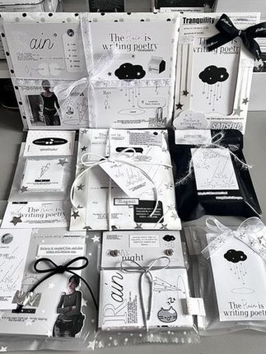 沉浸式打包|The rain主题打包咖喱狗2.0 打包视频 追星 小卡 aespa kpo