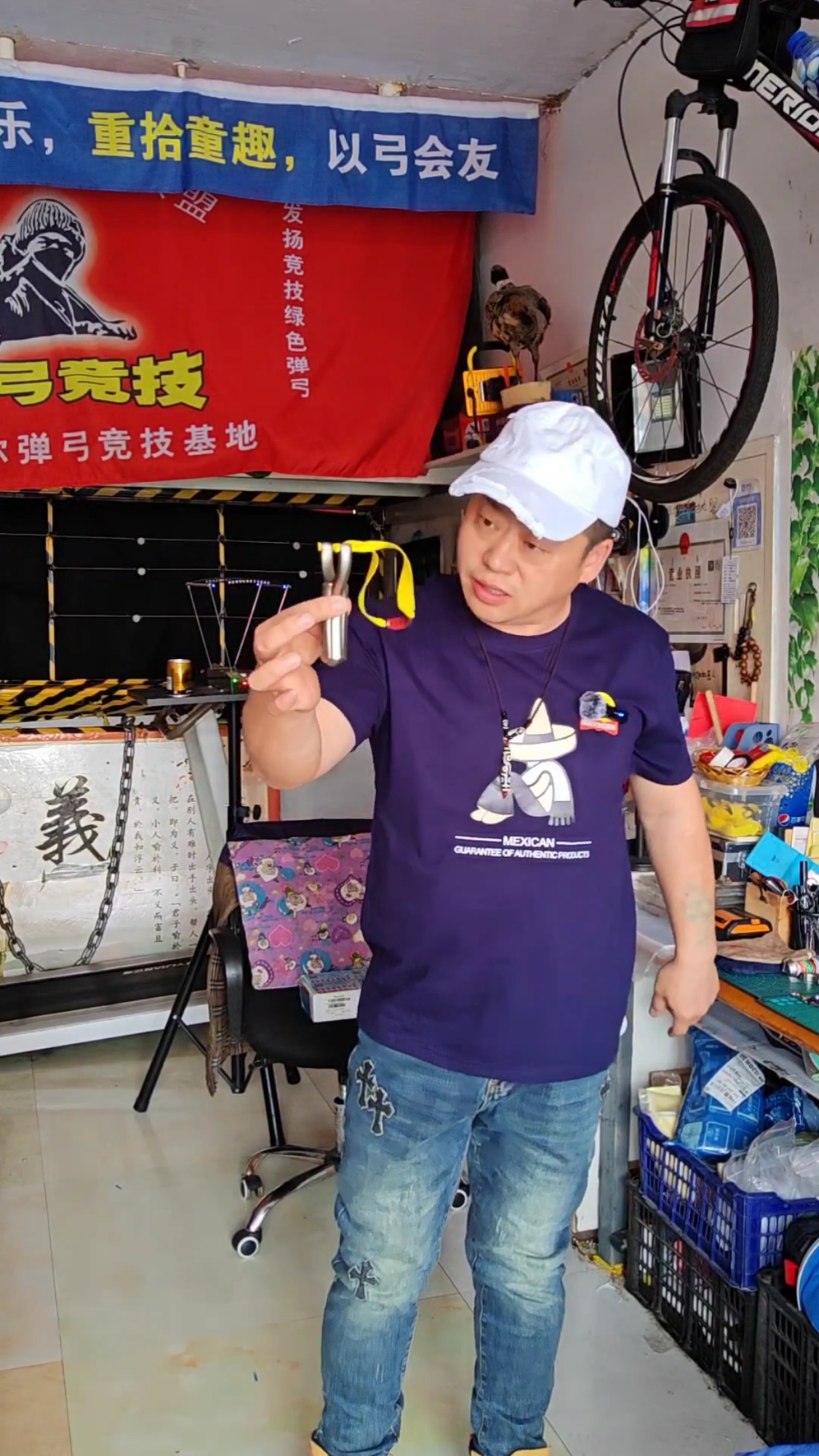 弹弓实战圆皮筋扁皮筋各有千秋