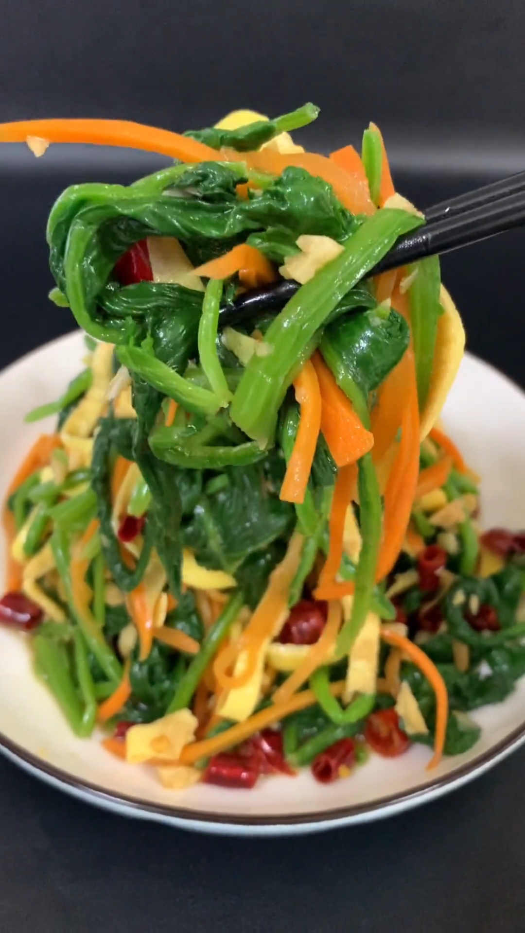 凉拌菠菜