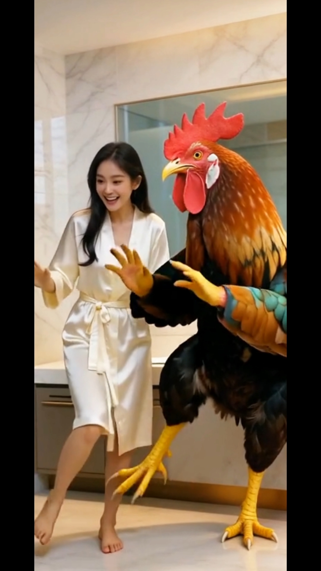 #AI搞笑小鸡舞 #导入一段照片即可拍同款