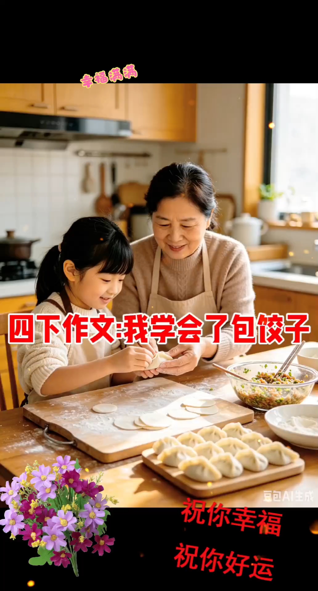 四下作文:我学会了包饺子