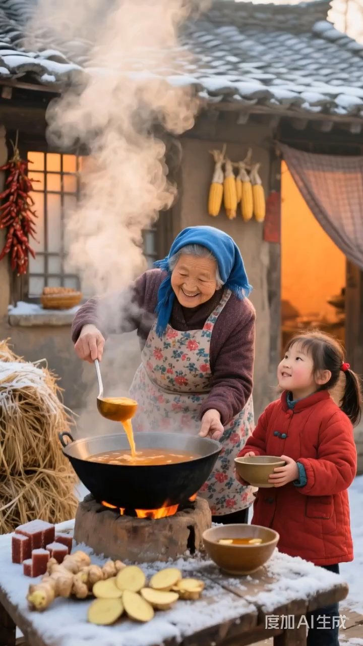 冬天一碗温暖的姜汤