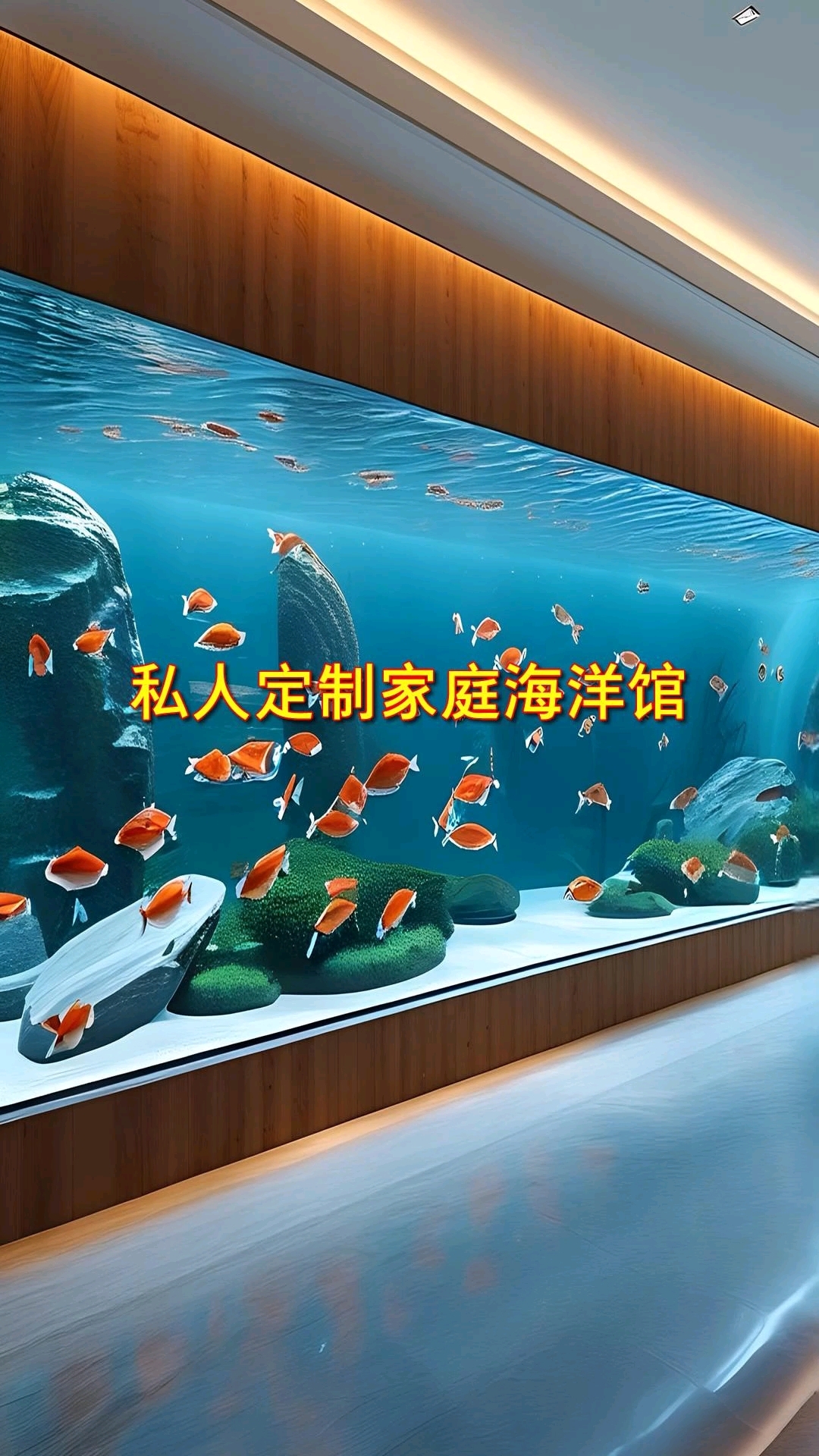 私人订制家庭海洋馆,鱼缸厂家,定制大鱼缸 