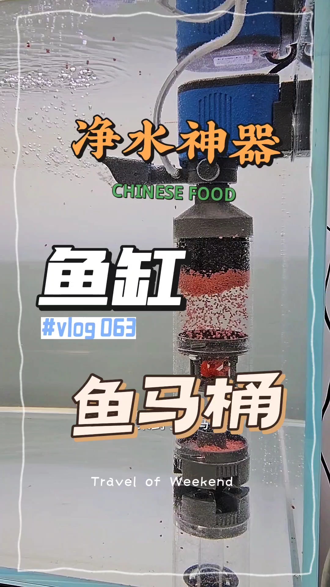 鱼马桶鱼便收集分离器多功能净水鱼缸过滤器系统免换增氧循环泵 