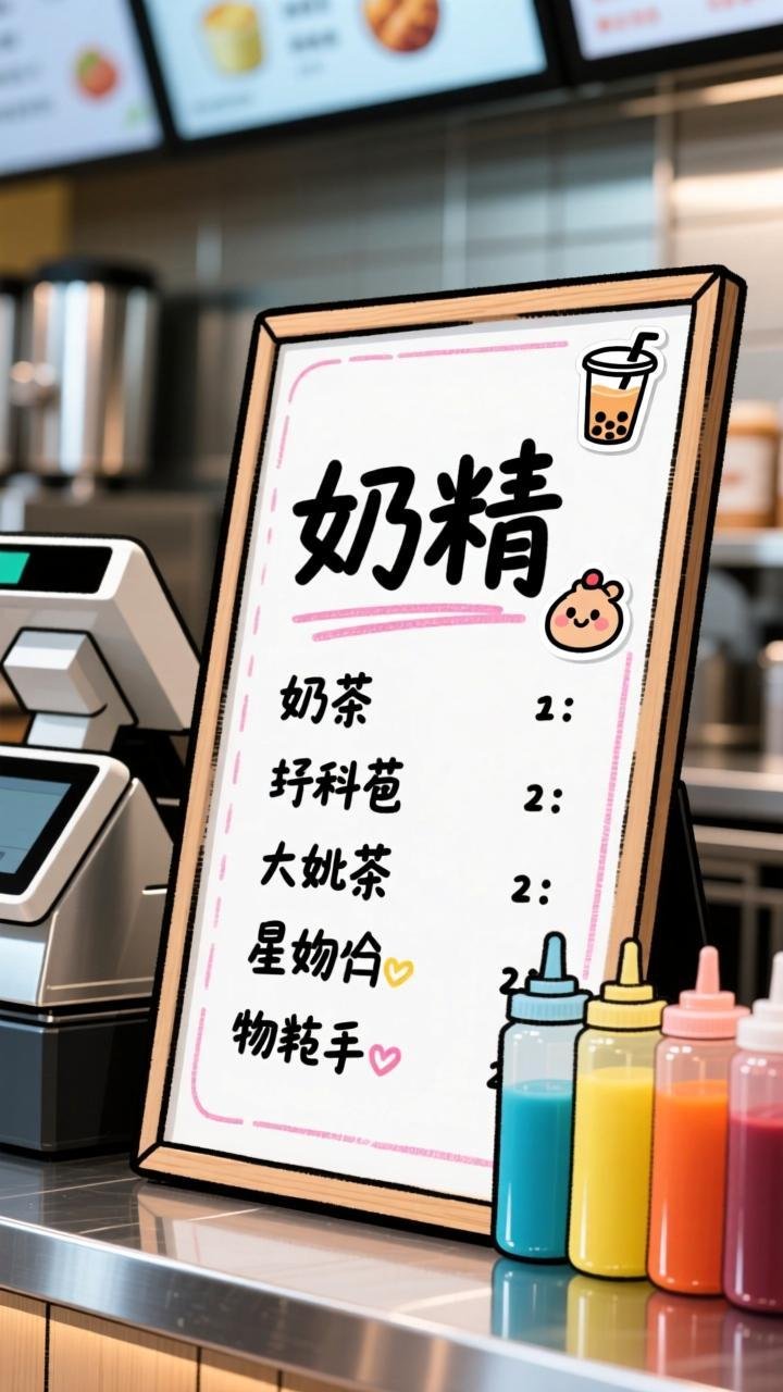 奶茶配料表暗藏玄机,四字密码揭开热量陷阱