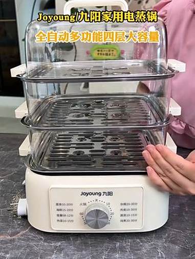九阳大品牌4层大容量 电蒸锅，蒸馒头、包子、玉米、红薯，早饭一锅出，还可以同时煮个粥 厨房