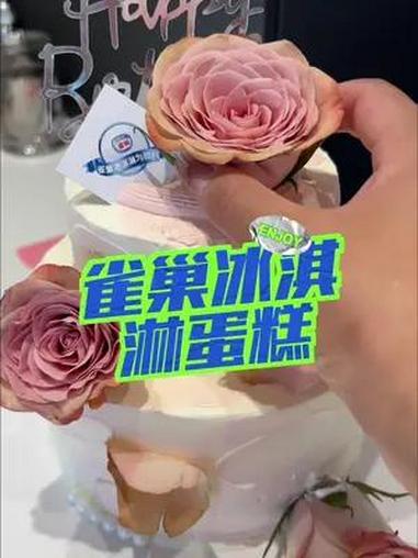 6+4英寸的雀巢双层冰淇淋蛋糕才一百多,动物奶油好吃又便宜 毕业季  雀巢冰淇淋原料蛋糕 