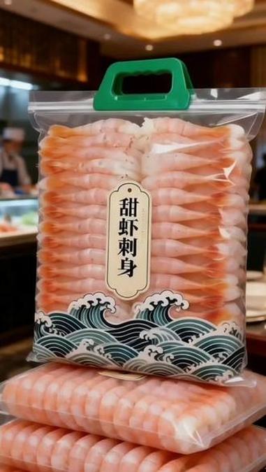 新鲜去壳北极甜虾 鲜去壳北极甜虾一口入魂！甜虾刺身才是海冰淇淋！顶级鲜#刺身美食#甜虾一只
