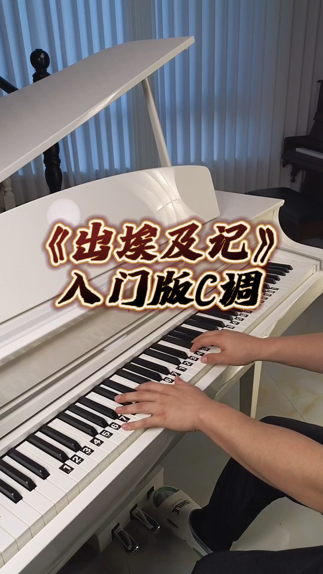 《出埃及记》c调钢琴双手简谱教学