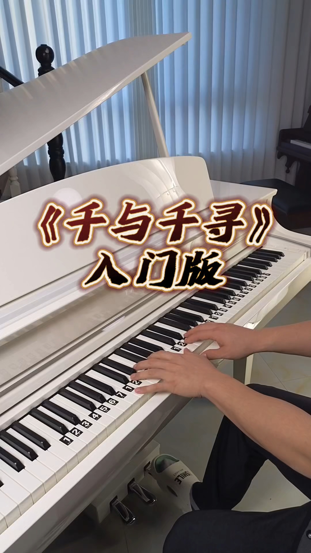 《千与千寻主题曲》简单c调钢琴双手简谱