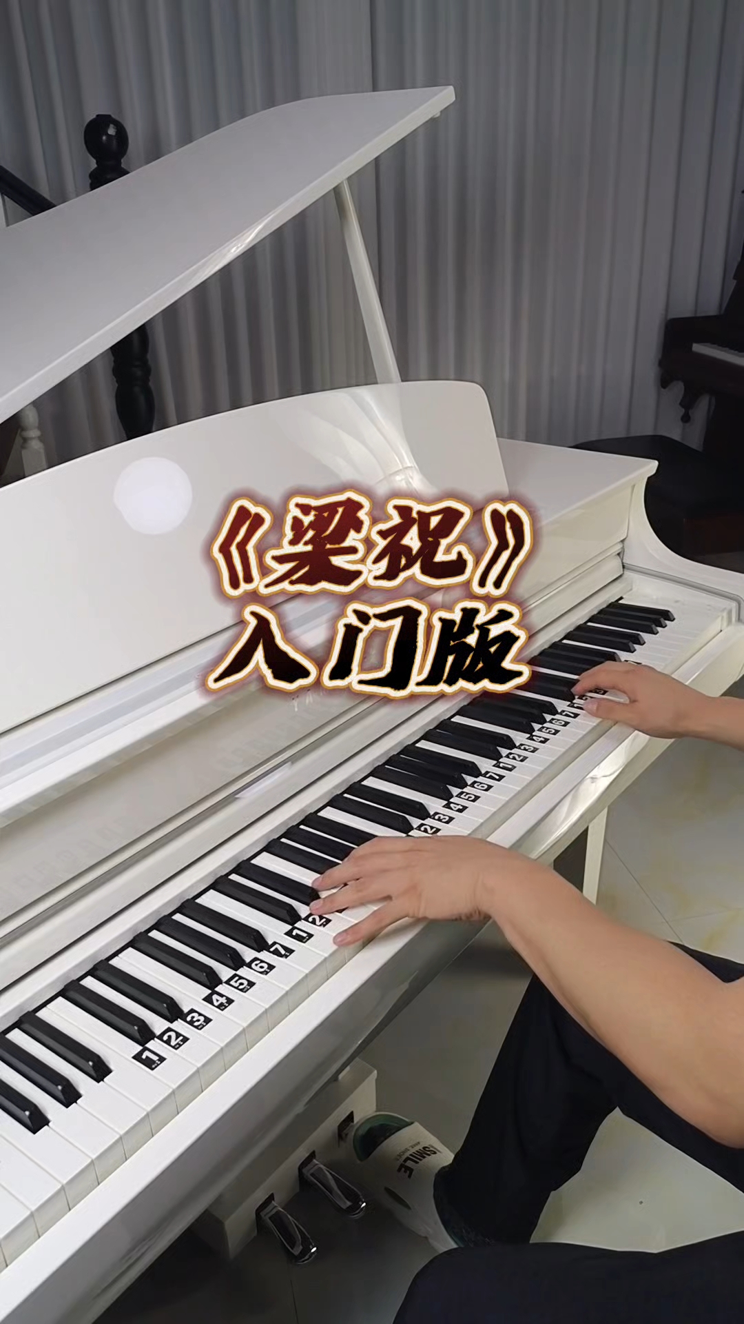 《梁祝》入门c调钢琴简谱教学