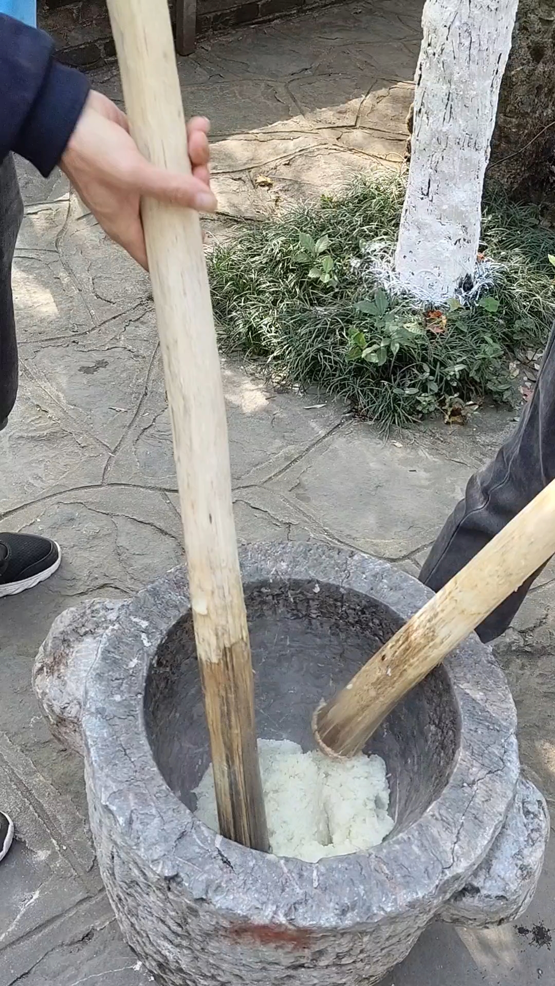 纯手工制作白糍粑
