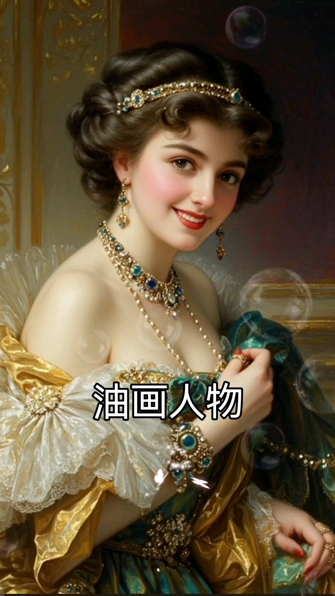 油画人物肖像,世界名画绘画艺术