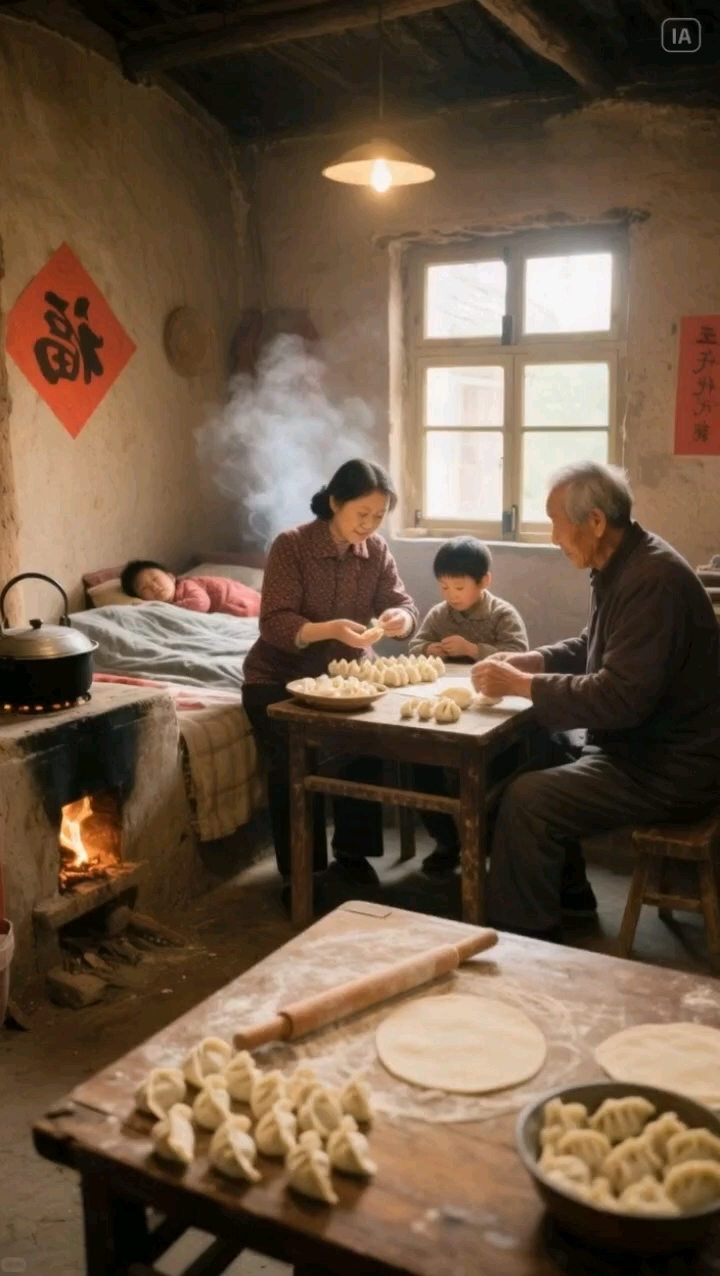 包饺子的场景,勾起 80 年代的回忆,那是再也回不去!