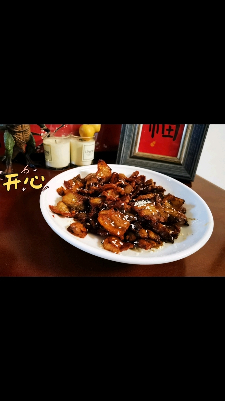 今日晚餐!烤五花肉,凉拌土豆丝,牛肉萝卜汤,茴香饺子,小柿子