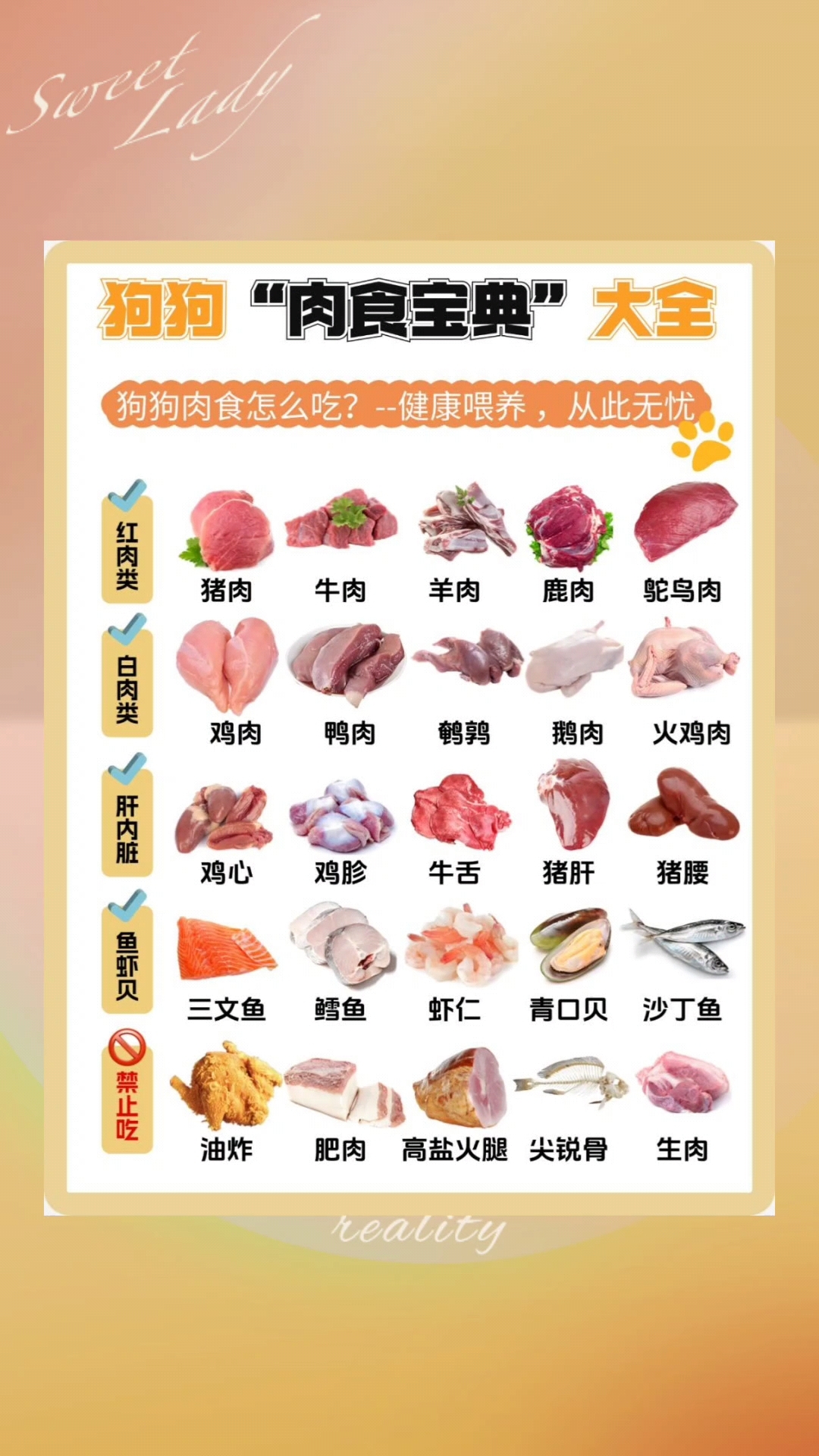 狗狗肉食宝典大全