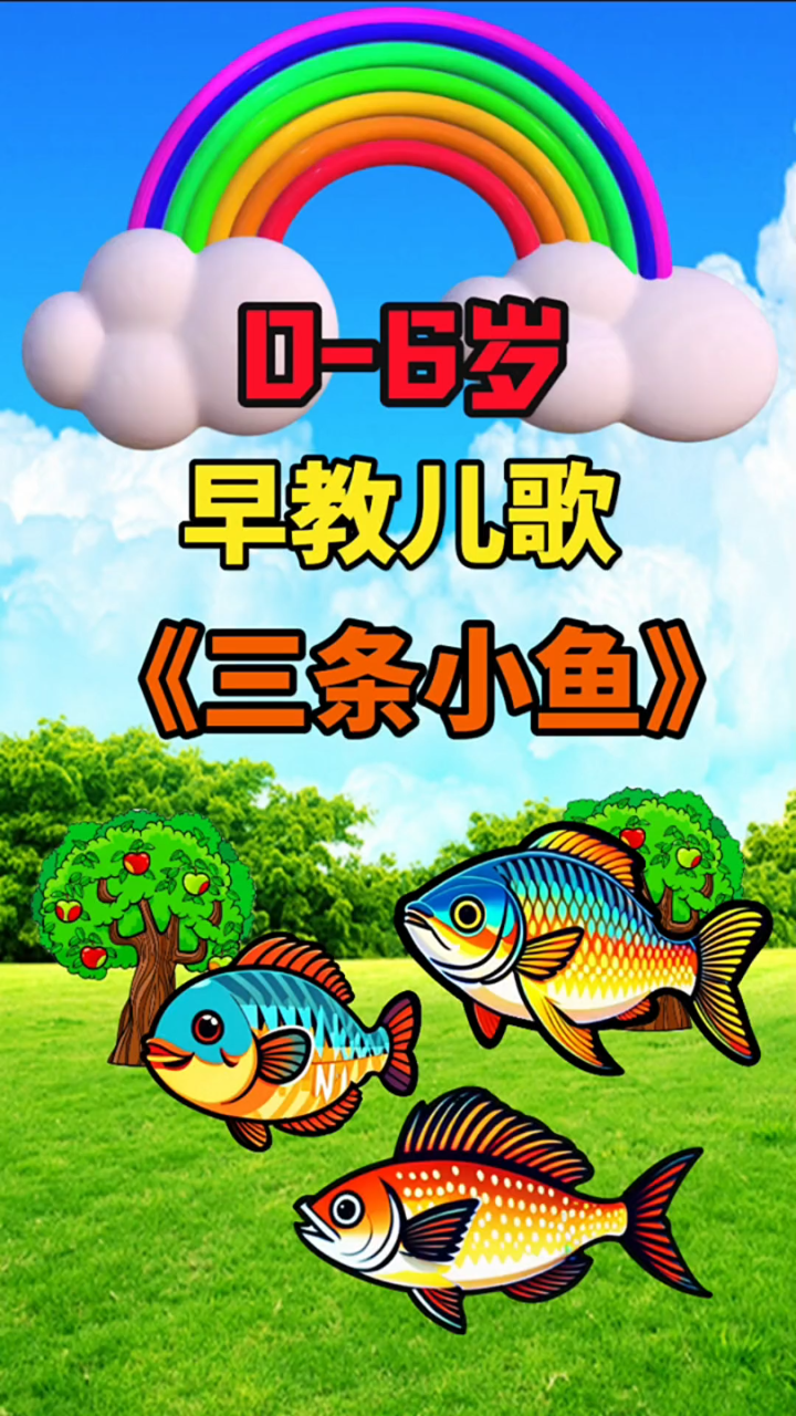 早教儿歌:三条小鱼