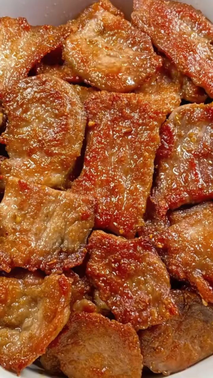 梅花肉腌制秘籍,外焦里嫩烧烤味