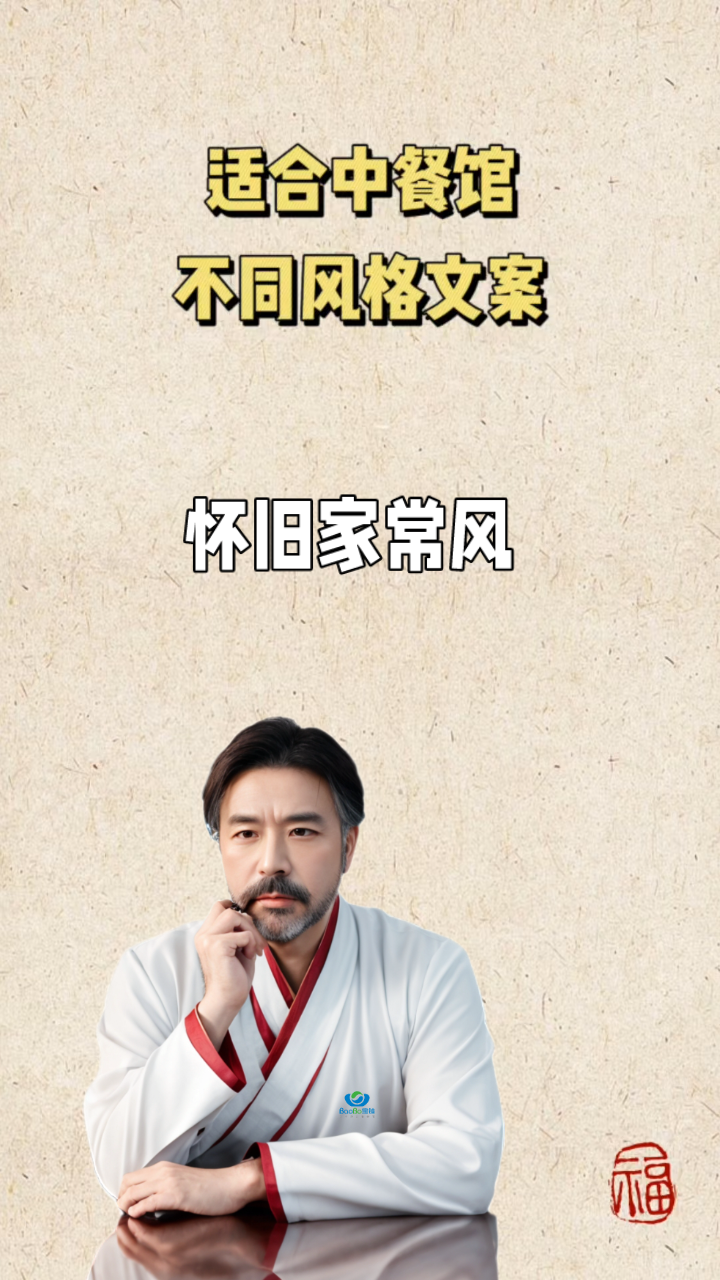 适合中餐馆的不同风格文案