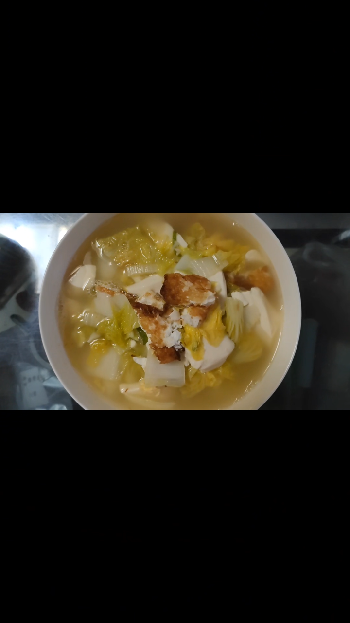 超低卡娃娃菜豆腐汤,鲜美瘦身