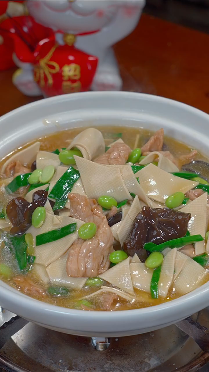 今天做了千张炒肉