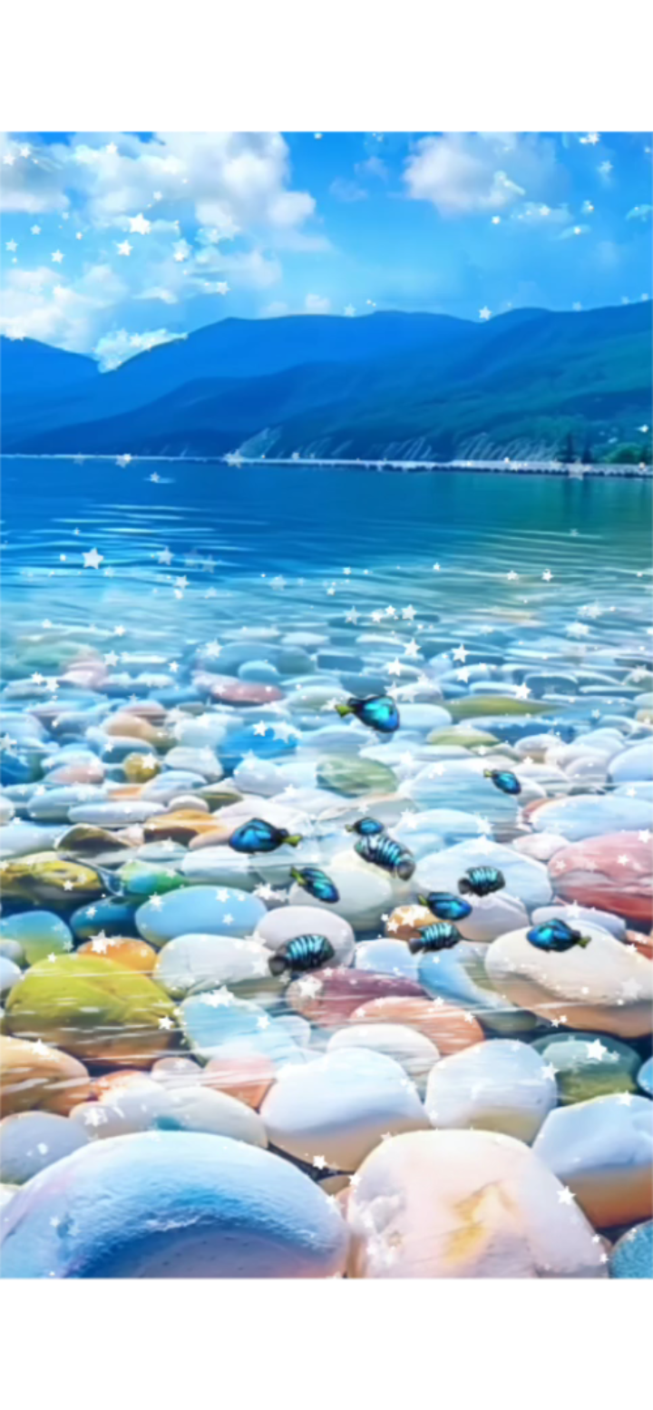 美丽漂亮的鹅卵石壁纸