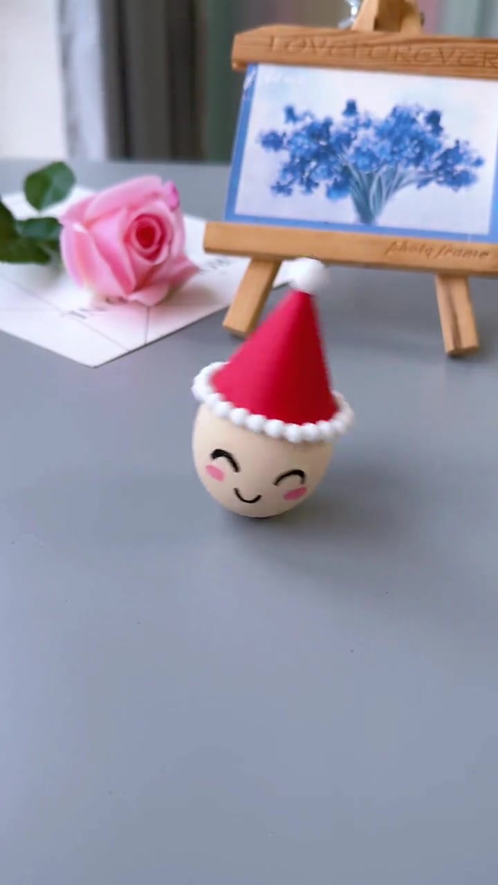 鸡蛋壳不要扔,简单两步给孩子做个好玩的不倒翁吧!太可爱了!