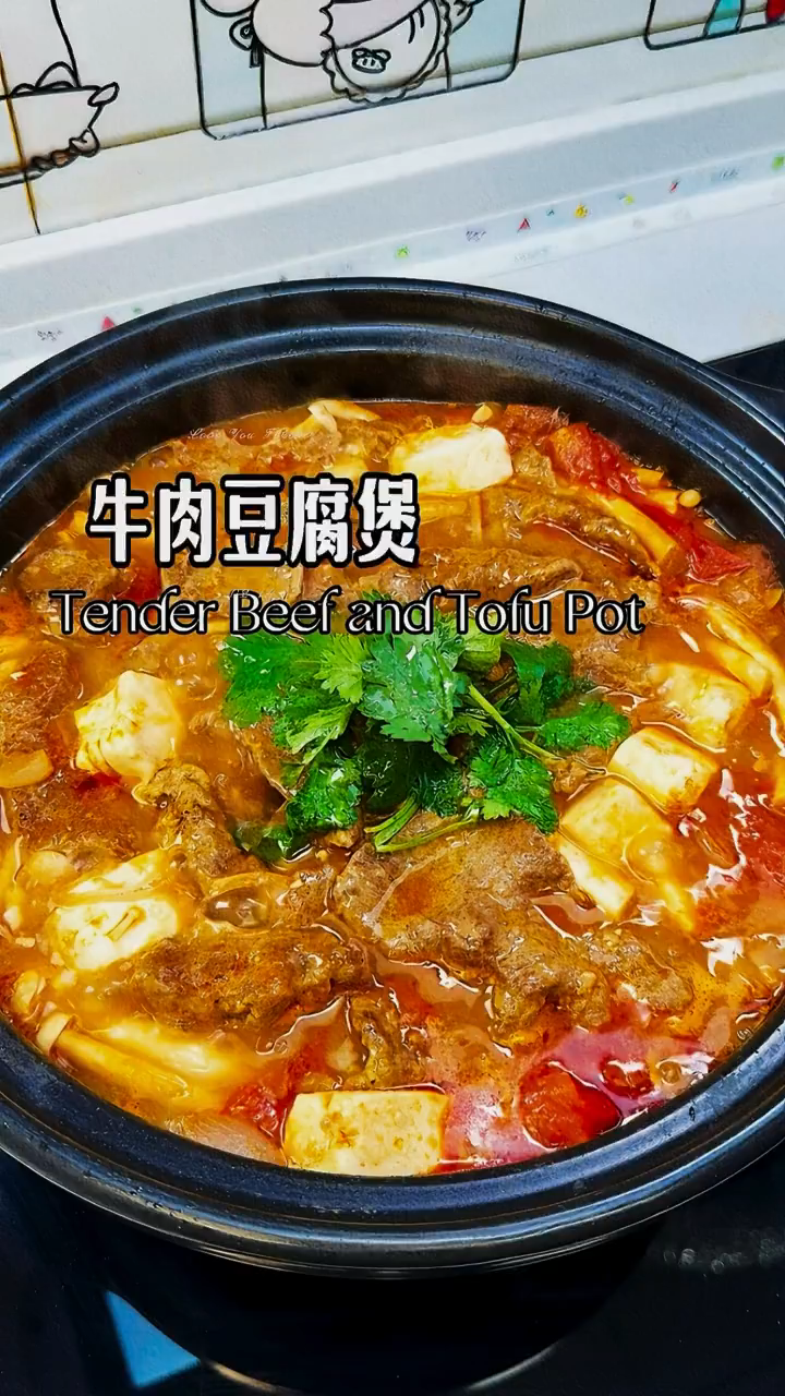 今天分享牛肉豆腐煲