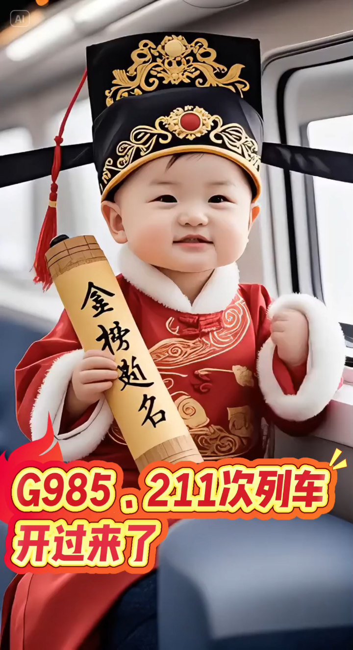 985211次列车启程,2025高考生冲鸭!