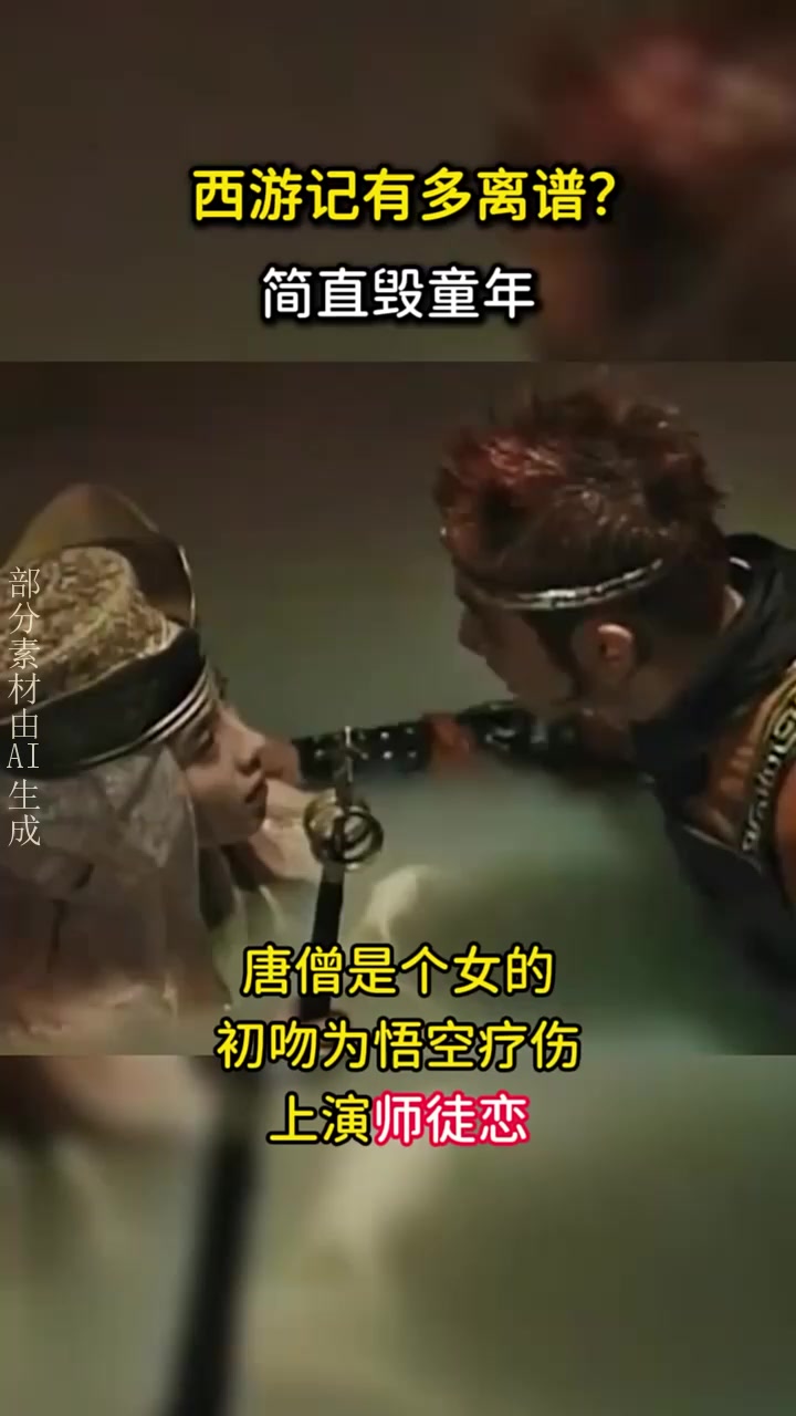 日本拍的西游记有多离谱?唐僧是个女的爱上孙悟空,过于辣眼睛 