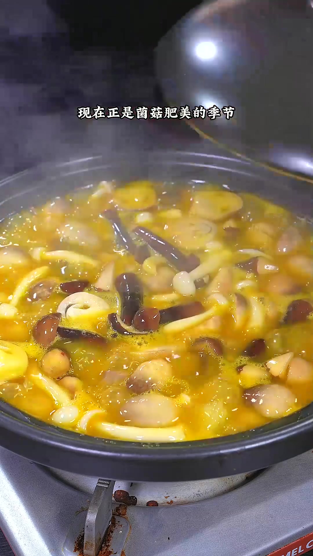 广东经典粤菜金汤菌菇煲，非常的鲜美好吃