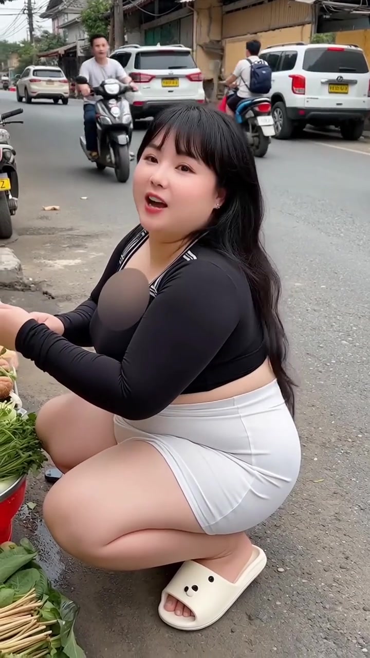 菜市场惊现“潮流买手”,挑青菜竟成街头焦点!